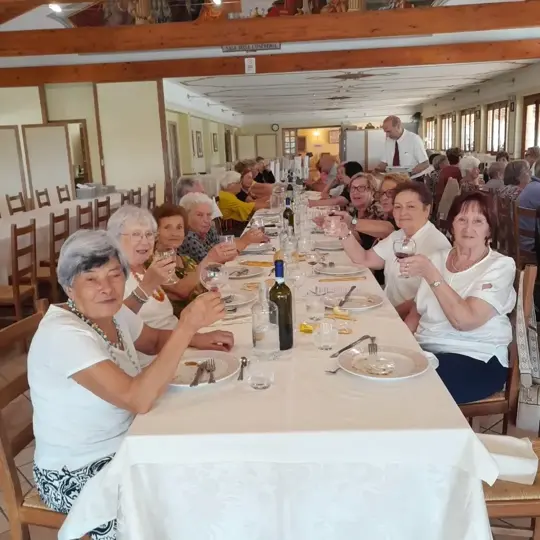 Momento conviviale dopo visita alla Basilica di Vicoforte