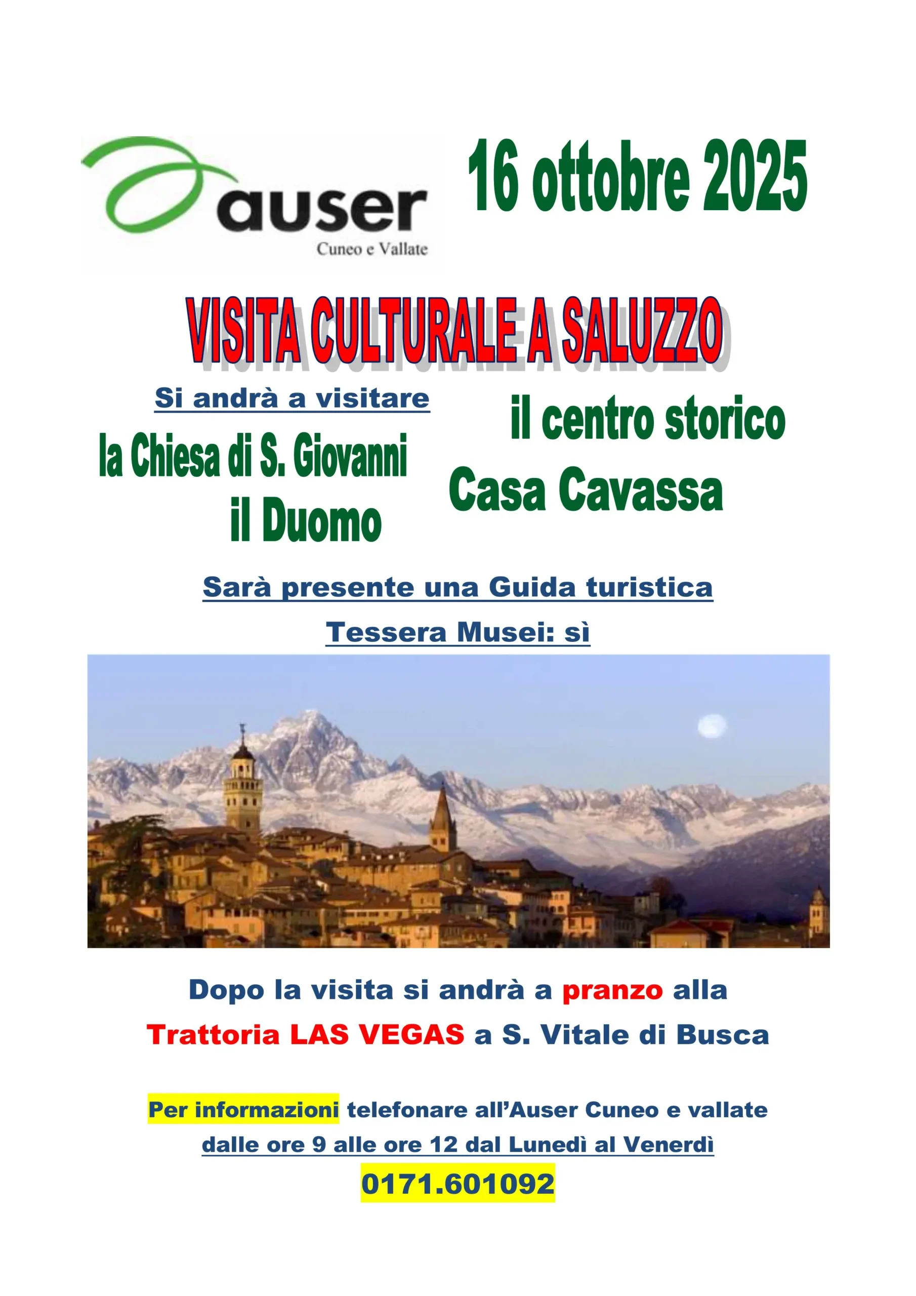Locandina gita Saluzzo