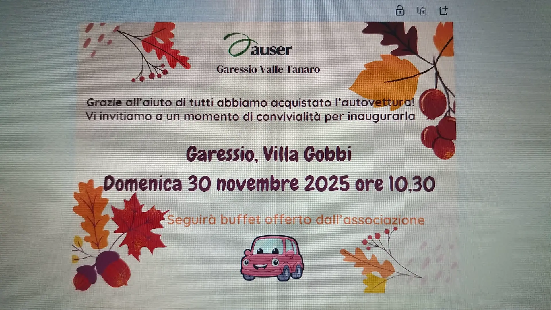 Festa per Val Tanaro e per la loro nuova vettura