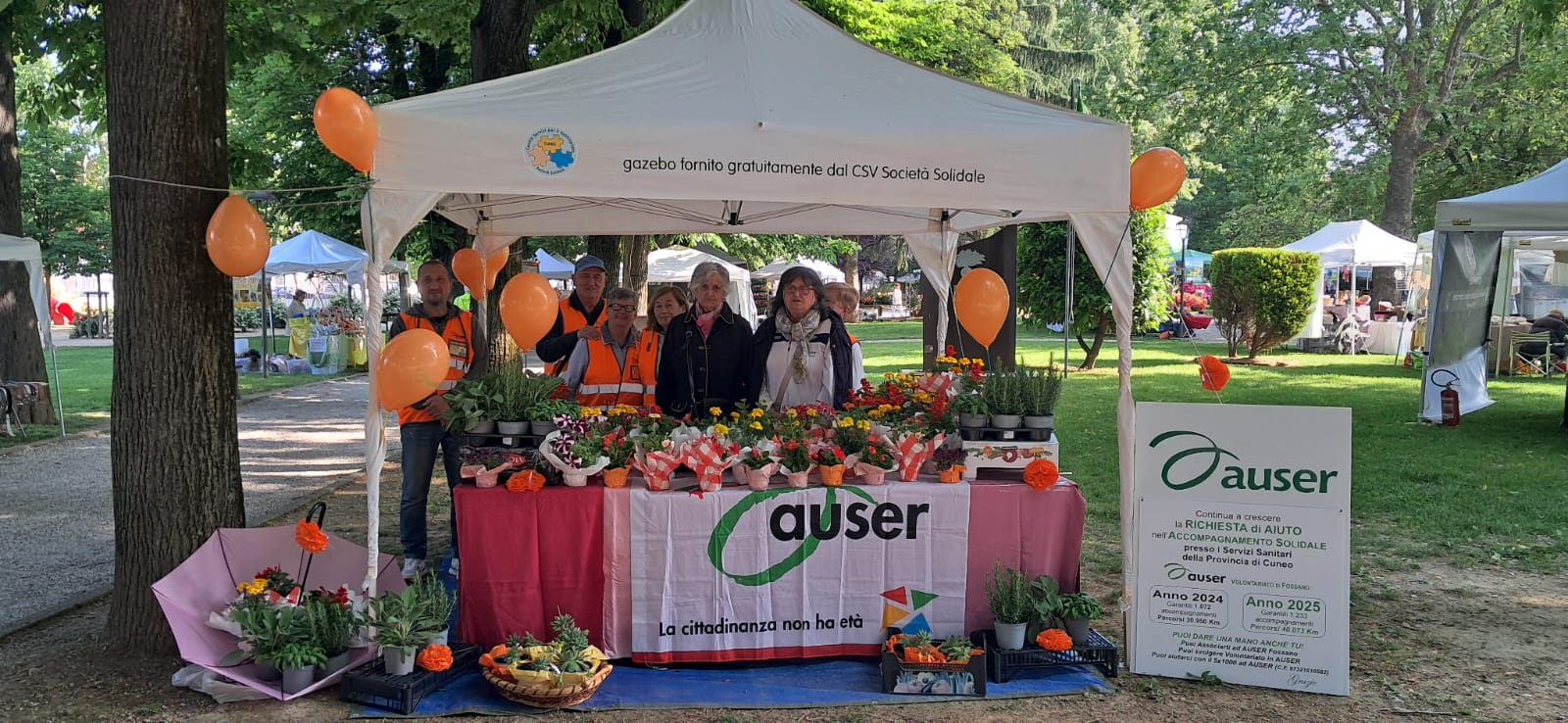 Auser Fossano all’Expo Flora cittadina